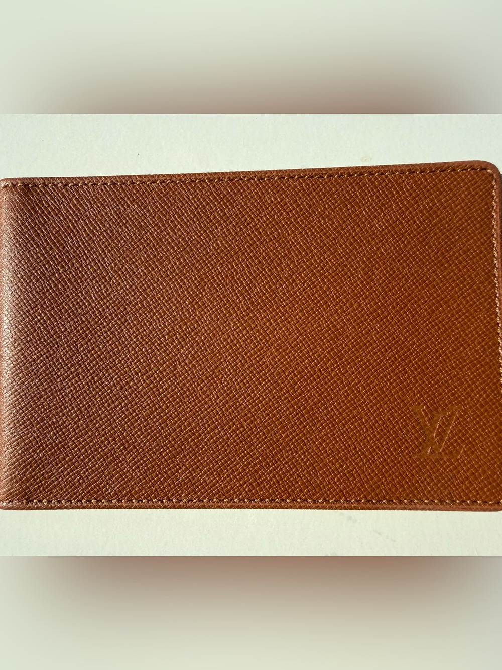 Louis Vuitton Brown Textured Leather Wallet